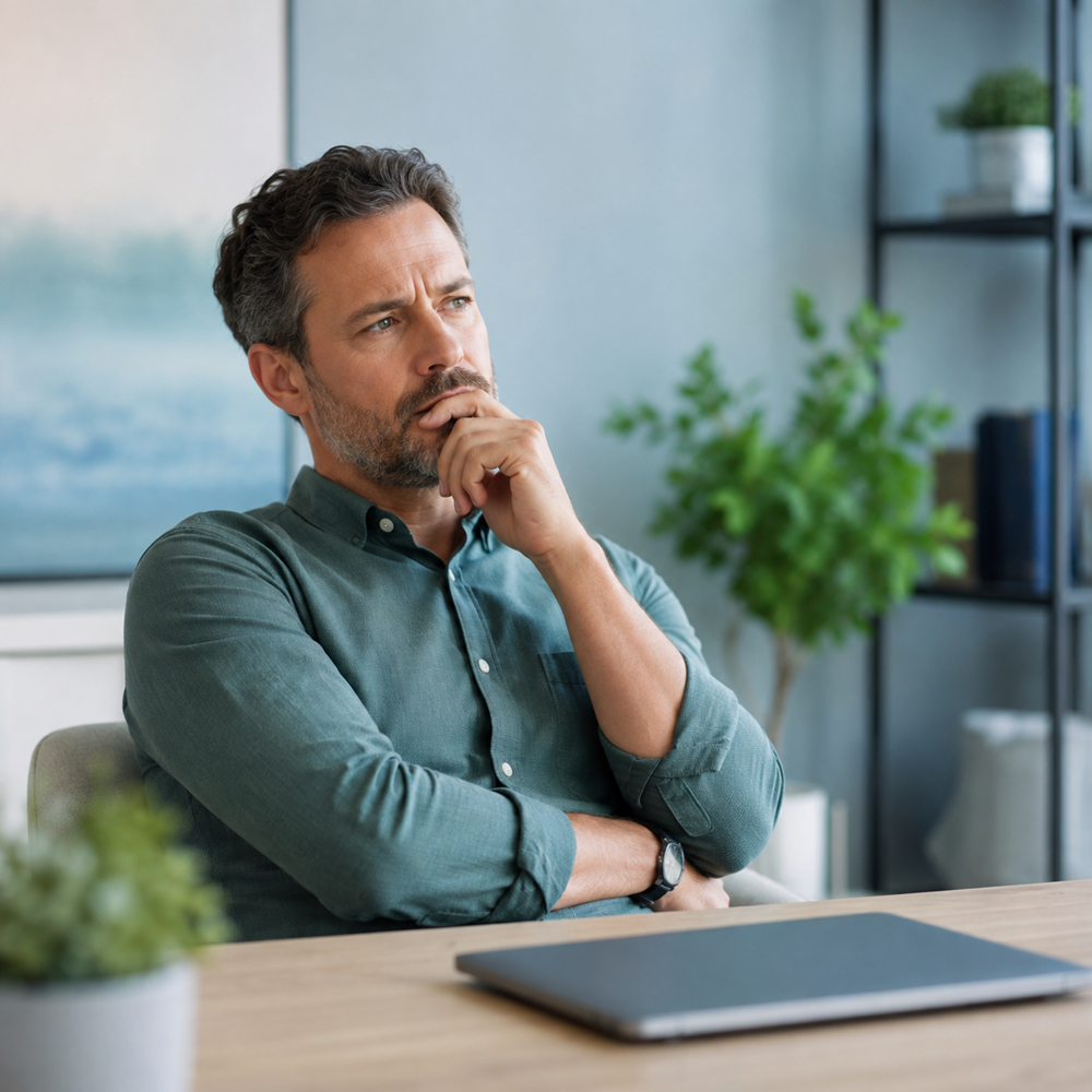 A frustrated career professional stepping back from AI tools that haven't led to interviews