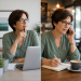 The same career professional considering two different paths forward in their career, one internal and one with a new company